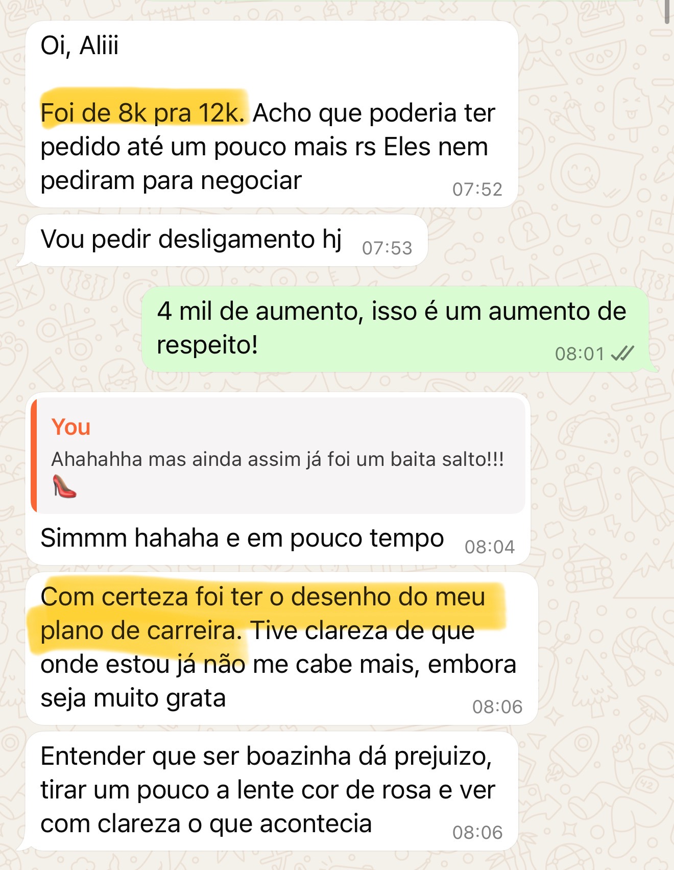 Desenhou o Plano de Carreira e aumentou o salário em 50%