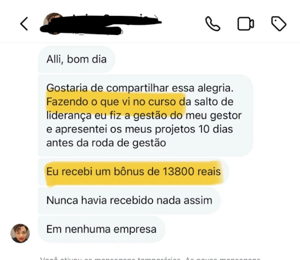 Recebeu um Bônus de R$13.800