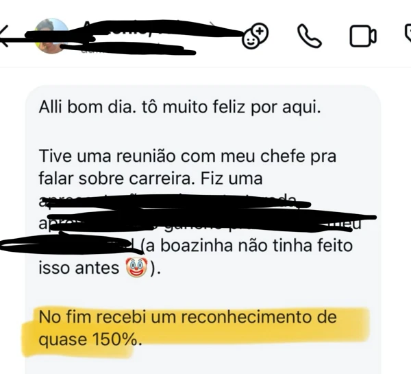 Reconhecimento de quase 150%